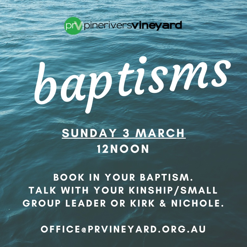 Event image for: Baptisms Sunday